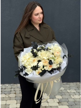 Букет "Black and Beige”
